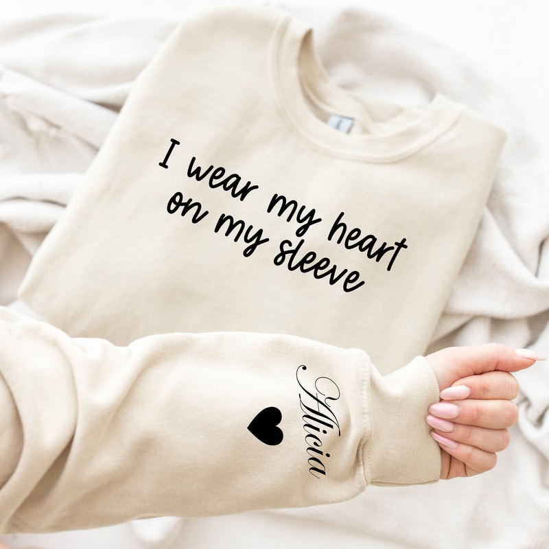 Custom Mama Sweatshirt with Children Name on Sleeve, New Mom Gift, Gift for Mom, Mothers Day Gift, Personalized Mama Sweatshirt - 1.jpg