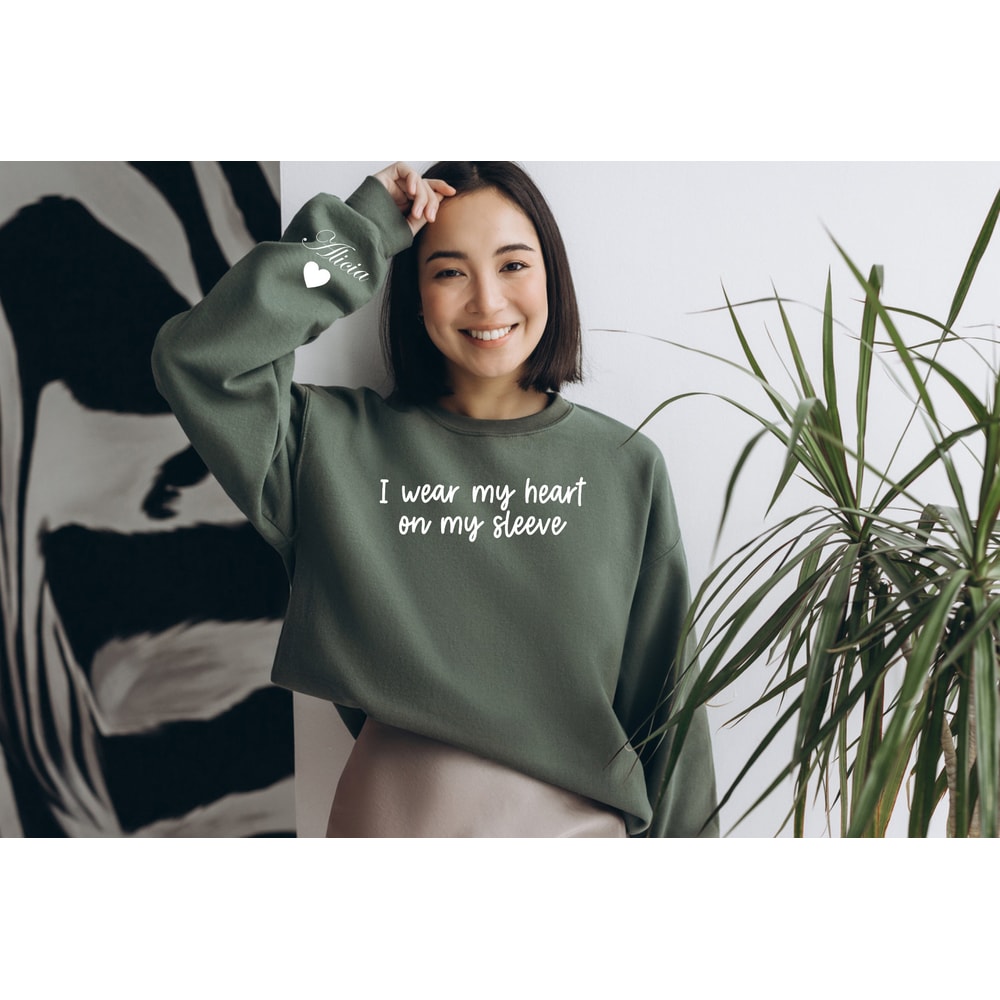 Custom Mama Sweatshirt with Children Name on Sleeve, New Mom Gift, Gift for Mom, Mothers Day Gift, Personalized Mama Sweatshirt - 2.jpg