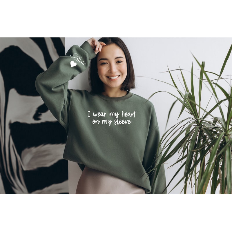 Custom Mama Sweatshirt with Children Name on Sleeve, New Mom Gift, Gift for Mom, Mothers Day Gift, Personalized Mama Sweatshirt - 2.jpg