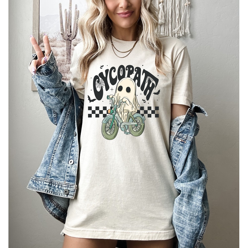 Cycopath Shirt, Spooky Vibes Shirt, Halloween Shirt, Sanderson Sisters, Hocus Shirt, Halloween Funny Tee, Hocus Pocus Shirts, Bicycle Lover - 4.jpg