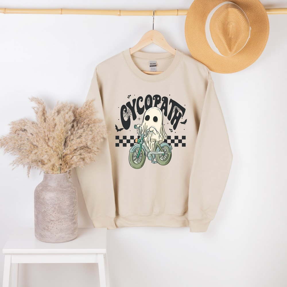 Cycopath Sweatshirt,Spooky Vibes Sweatshirt, Halloween vibes,Sanderson Sisters,Hocus Shirt, Halloween Funny,Hocus Pocus Shirts,Bicycle Lover - 1.jpg