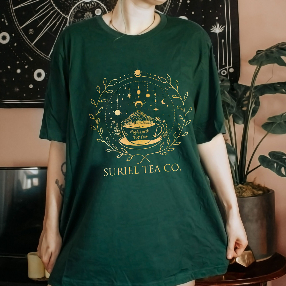 Suriel Tea Co Sweatshirt, Acotar Shirt, Bookish Sweat, SJM Merch, Golden Velaris, Suriel Tea Tshirt, Acotar Sweatshirt - 5.jpg