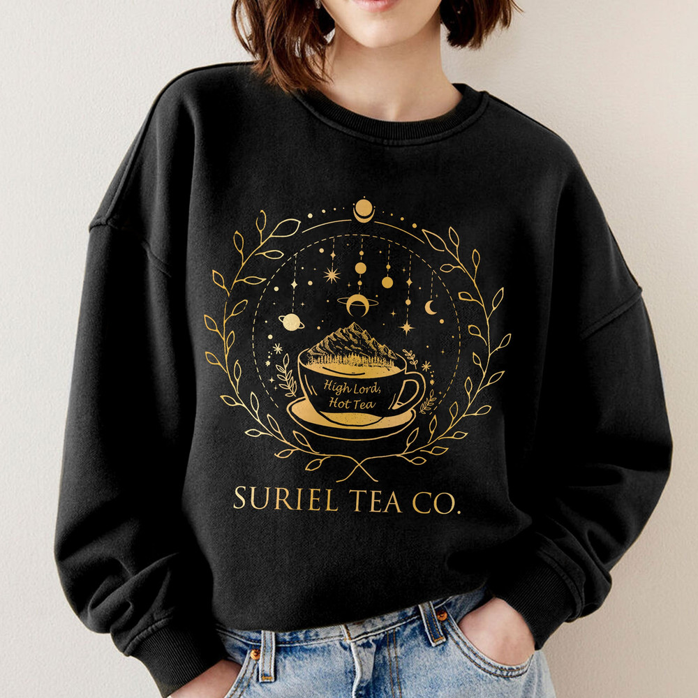 Suriel Tea Co Sweatshirt, Acotar Shirt, Bookish Sweat, SJM Merch, Golden Velaris, Suriel Tea Tshirt, Acotar Sweatshirt - 6.jpg