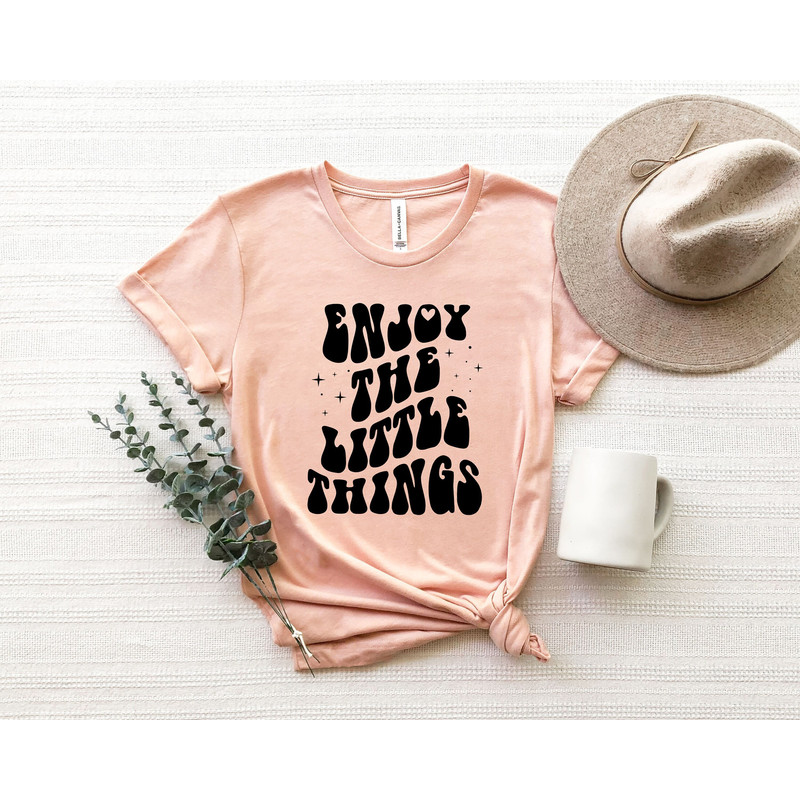 Enjoy The Little Things Shirt, Positive Outfits Shirt, Good Vibe Shirts, Inspirational Gift, Motivational Shirt, Inspirational Shirt - 1.jpg