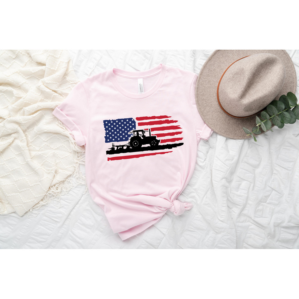 Farmer Shirt, US Tractor Shirt, American Farmer, Farmer Gift Shirt, Agriculture Shirt, American Flag Shirt, Support Local Farmer Shirt - 4.jpg