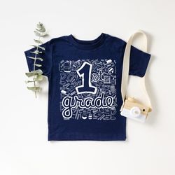 first grade shirt, back to school shirt, teacher shirt, back to school shirt, first grade teacher shirt, first day of sc