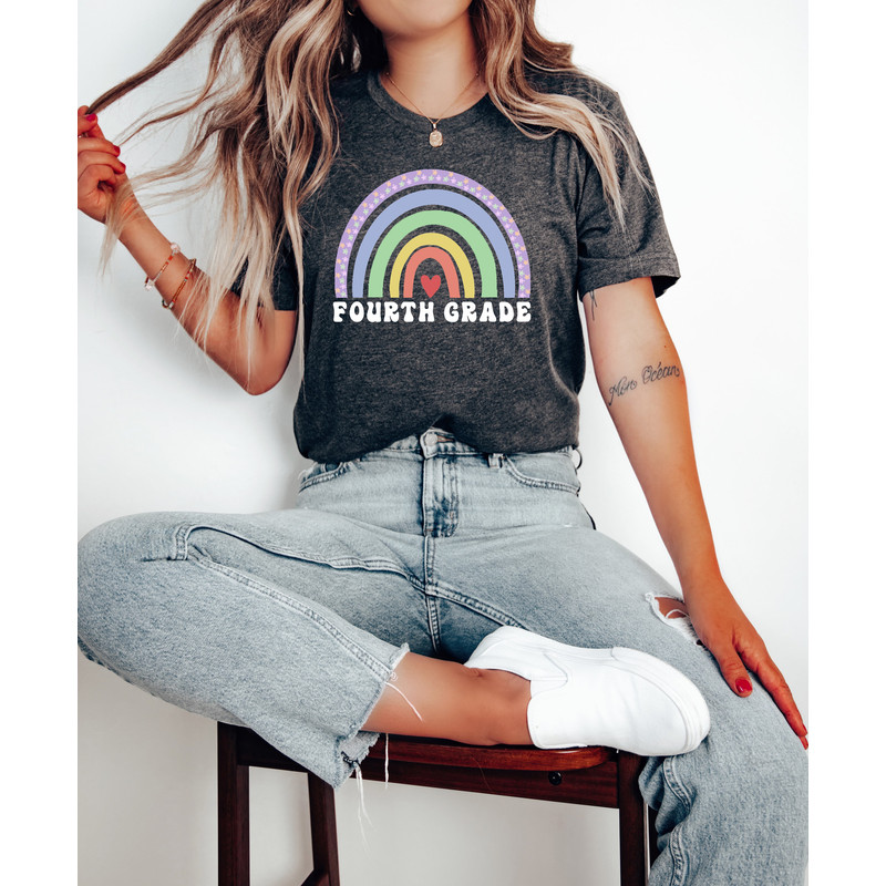 Fourth Grade Shirt, Back to School Shirt, First Day Of School Shirt, Rainbow Shirts, Teacher Appreciation Shirts, Fourth Grade Teacher Shirt - 4.jpg