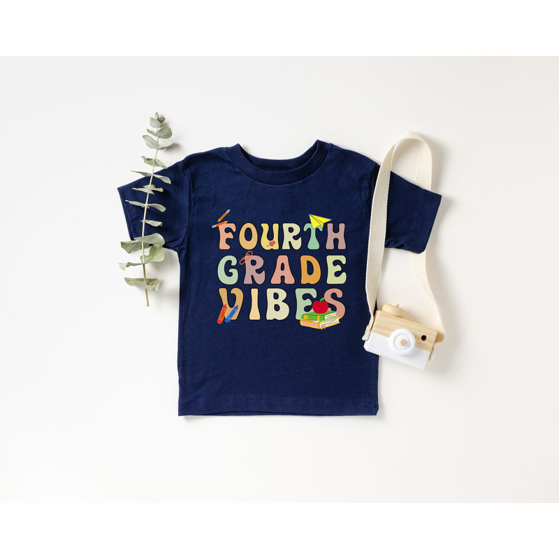 Fourth Grade Vibes, Back to School Shirt, First Day Of School Shirt, Shirt for Girls and Boys, Teacher Appreciation Shirts - 2.jpg