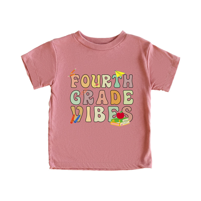 Fourth Grade Vibes, Back to School Shirt, First Day Of School Shirt, Shirt for Girls and Boys, Teacher Appreciation Shirts - 5.jpg