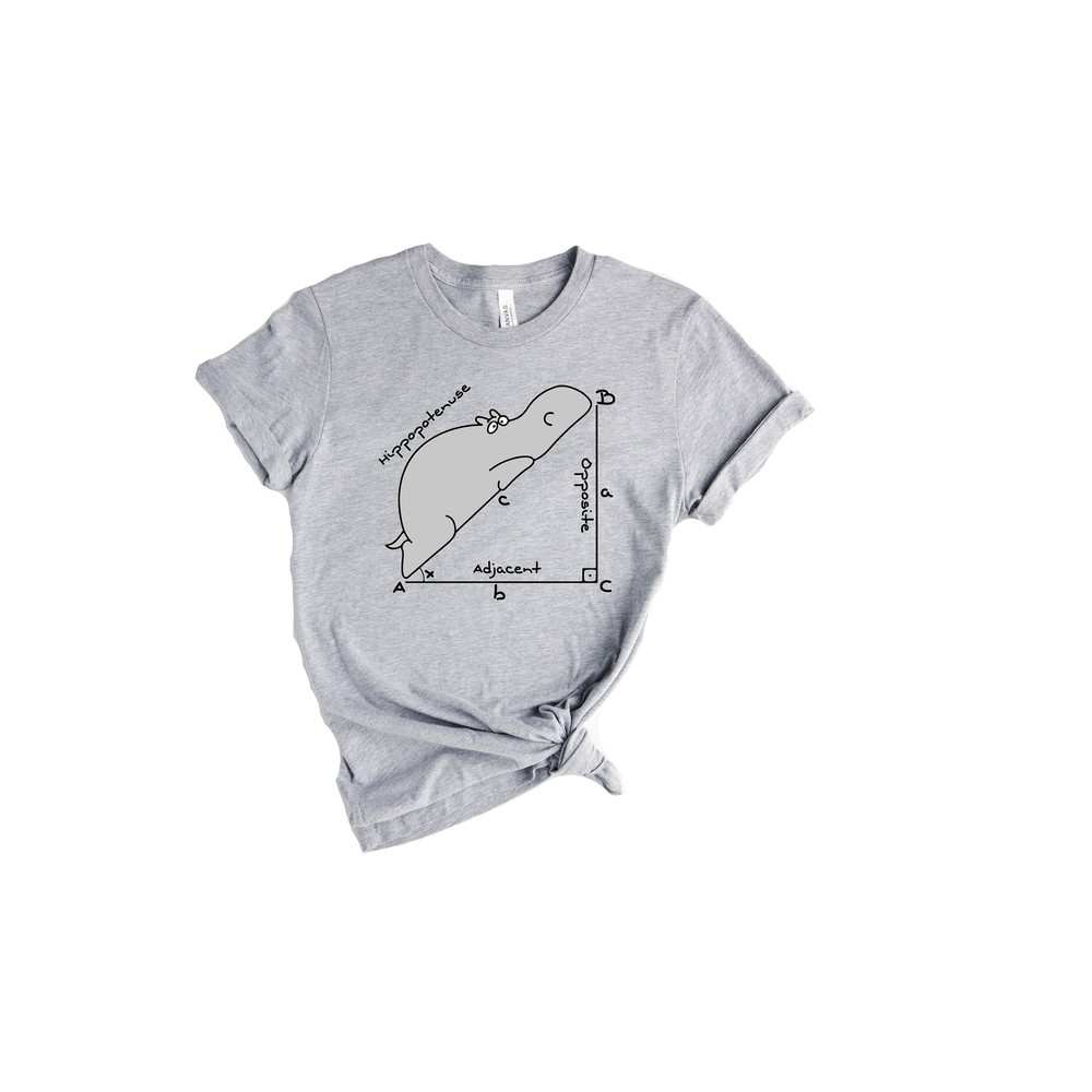 Funny Math Teacher T Shirt, Funny Hippopotenuse Shirt, Teacher Shirt, Geometry Teacher Gift, Gift for Teacher, Geometry Nerd Gift - 5.jpg