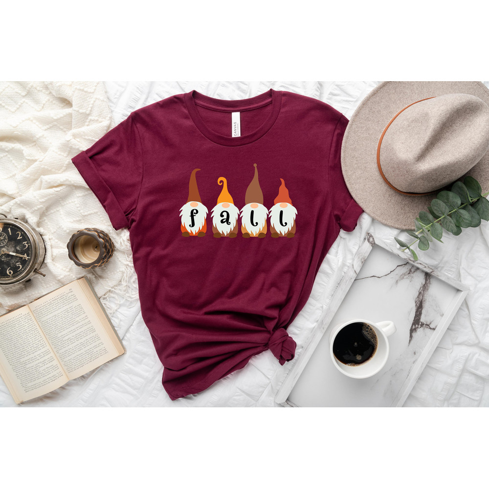 Gnomes Fall Sweatshirt, Cute Gnome Sweater,Thanksgiving Gnome, Thanksgiving Sweatshirt,Autumn Sweater Halloween,Graphic Tee for women - 3.jpg