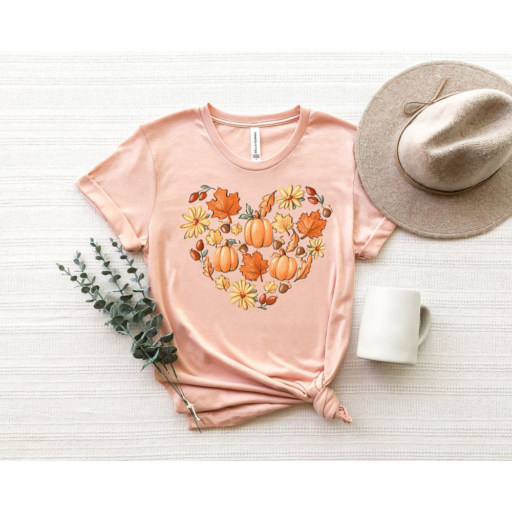 Halloween Heart Shirt, Halloween Pumpkin Tee,2023 Happy Halloween,Retro Spooky Season,Funny Halloween Shirt,Floral Pumpkin Shirt - 4.jpg