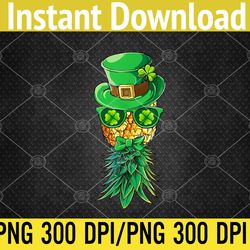 mask swinger upside down pineapple st patrick's day funny png digital download