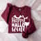 Halloween Sweatshirt, Happy Hallo Wine Sweatshirt, Funny Halloween Shirt, Halloween Wine Shirt, Halloween Gift, Spooky Season Sweatshirt - 1.jpg