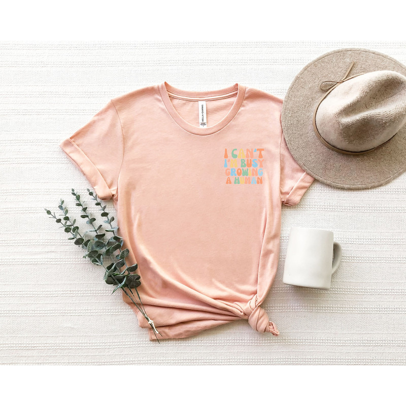 I Can't I'm Busy Growing A Human Shirt for New Mom, Pregnancy Announcement, Pocket size mom shirt, Cute baby announcement - 4.jpg