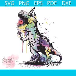 unicornasaurus rex magical unicornasaurus colored t rex svg