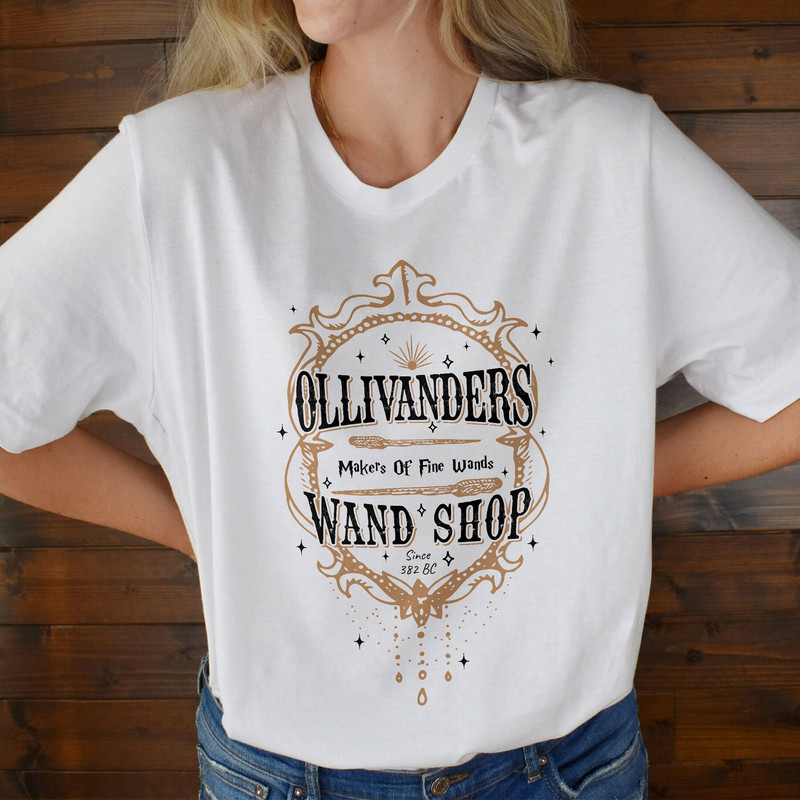 Wizard Book Shop Sweater, Ollivander's Wand Shop Shirt, HP Shirt, Potter T Shirt, Wizard Shirt, Book Nerd Shirt, Subtle Harry Shirt - 5.jpg