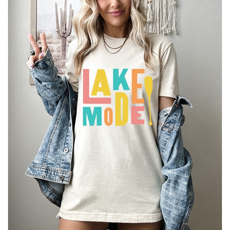 Lake Mode Shirt, Summer Shirt For Women,Lake Vibes Shirt,Lake Camping Group Shirts,Summer Gifts,Nature Lover,Lake Trip Shirt for Family - 1.jpg