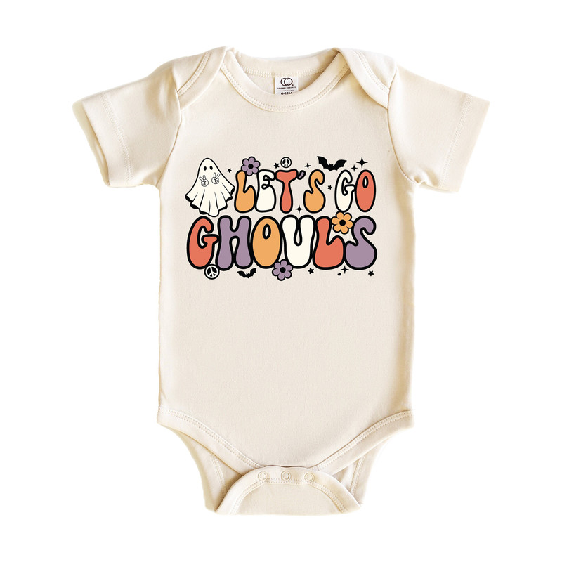 Let's Go Ghouls Onesie, Retro Halloween Bodysuit, Newborn Gifts For Halloween, Halloween Onesie, Halloween Bodysuit - 1.jpg