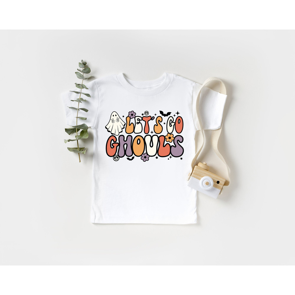 Let's Go Ghouls Onesie, Retro Halloween Bodysuit, Newborn Gifts For Halloween, Halloween Onesie, Halloween Bodysuit - 4.jpg