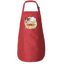 no bitchin in my kitchen apron, funny saying kitchen apron, adult baking apron with pocket & adjustable strap for women,