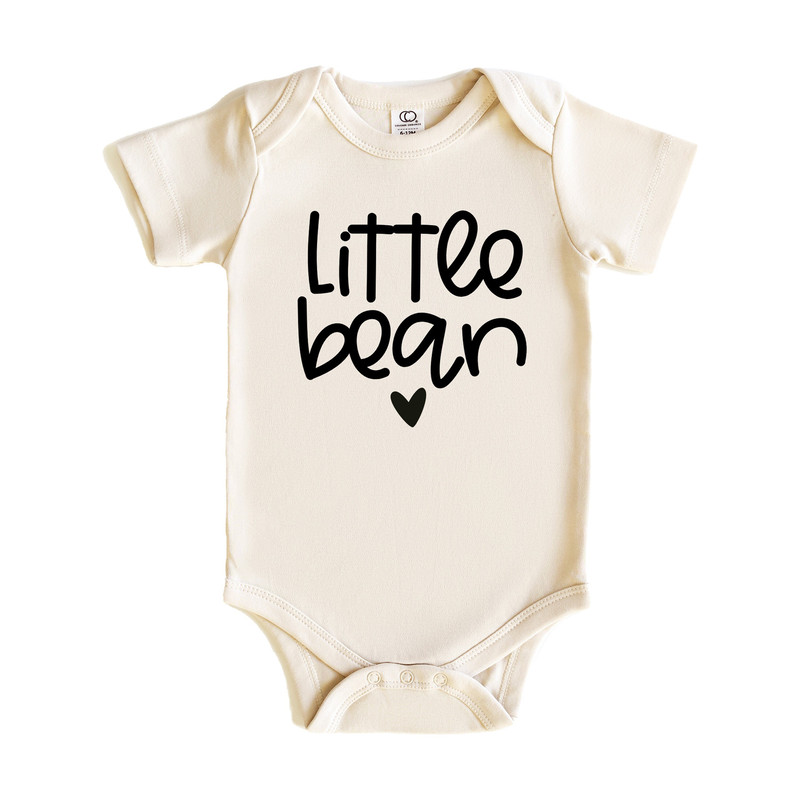 Little Bean Baby Onesie, Pregnancy Announcement, Baby Reveal, Minimalist Bodysuit, Cute Baby Onesie - 1.jpg