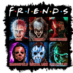 horror movie friends png, friends halloween png, horror movies png, friends png, horror movie digital download