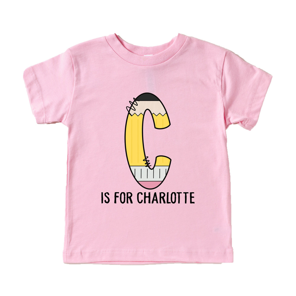 Personalized Back to School Shirt, First day of School Shirt with Name, Monogram Shirts For Girls and Boys, Pencil Shirt - 4.jpg