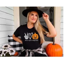 peace love halloween shirt, peace love halloween, halloween shirt, halloween tees, october 31 shirt, skeleton shirt, tri