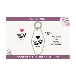 motel keychain svg, keychain cut file for cricut & silhouette, funny quote svg, vintage retro keychain svg, drive safe x