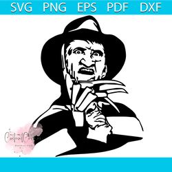freddy krueger horror movie characters svg