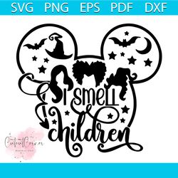 disney mickey head i smell children hocus pocus svg