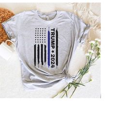 pro trump 2024 back the blue thin blue line american flag t-shirt,republican shirt,take america back tank top,lets go br