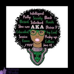 alpha kappa alpha girl, sorority svg, aka girl gang svg, aka sorority gift
