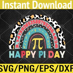 happy pi day mathematic math teacher leopard svg, eps, png, dxf, digital download