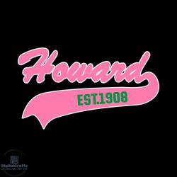 howard est 1908, sorority svg, alpha kappa alpha svg, aka girl gang svg
