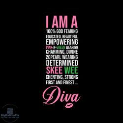 i am a 100 percent god fearing educated, sorority svg, aka girl gang svg