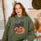 Black Cat on Pumpkin Sweatshirt, Sweater for fall, Black Cat Sweater, Halloween Black Cat Design, Spooky Season Halloween Gift for Cat Owner - 4.jpg