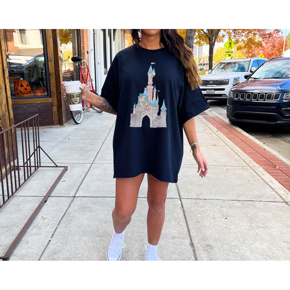 Comfort ColorsĀ® Disney Castle Shirt, Disney Couple Vacation Shirt, Disney Trip Shirt, Disney Family Shirt, Disneyland Watercolor Castle Tee - 1.jpg