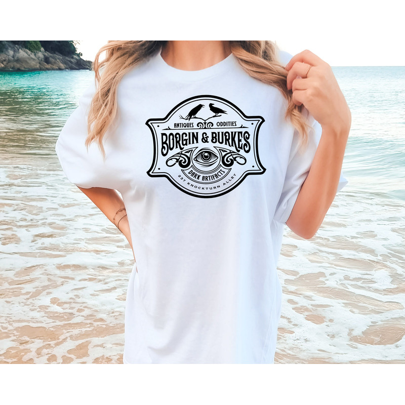 Comfort Colors® Borgin & Burkes Unusual and Ancient Wizarding Artefacts Wizard Shirt, Bookish Shirt, Gift For Reader, Spooky Summer Shirt - 3.jpg