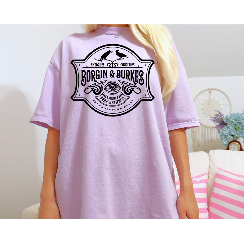 Comfort Colors® Borgin & Burkes Unusual and Ancient Wizarding Artefacts Wizard Shirt, Bookish Shirt, Gift For Reader, Spooky Summer Shirt - 6.jpg