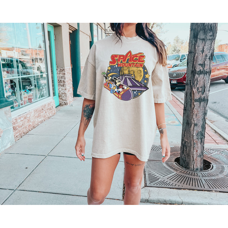 Comfort Colors® Disney Space Astronauts Shirt, Mickey Mouse Shirt, 90's Space Mountain Tee, Retro Vintage Disney Clothing, Space Themed Tee - 1.jpg