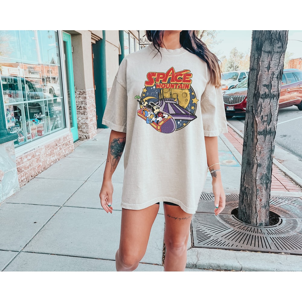 Comfort ColorsĀ® Disney Space Astronauts Shirt, Mickey Mouse Shirt, 90's Space Mountain Tee, Retro Vintage Disney Clothing, Space Themed Tee - 1.jpg