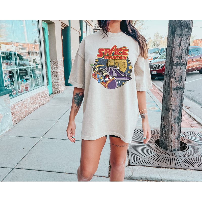 Comfort ColorsĀ® Disney Space Astronauts Shirt, Mickey Mouse Shirt, 90's Space Mountain Tee, Retro Vintage Disney Clothing, Space Themed Tee - 1.jpg