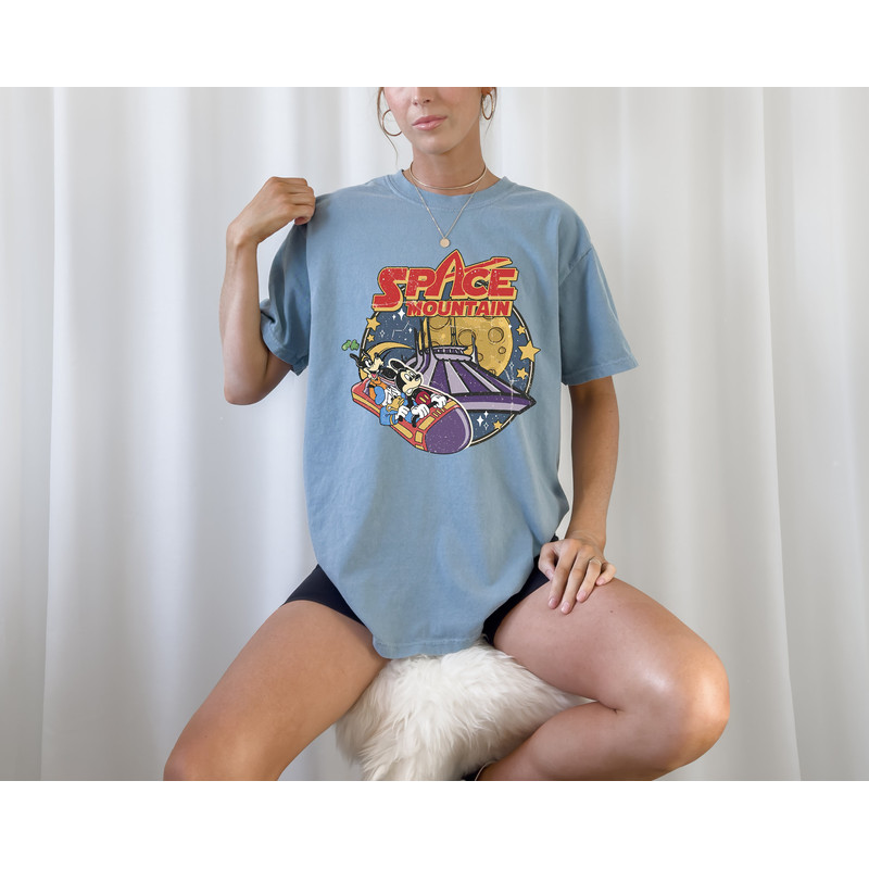 Comfort Colors® Disney Space Astronauts Shirt, Mickey Mouse Shirt, 90's Space Mountain Tee, Retro Vintage Disney Clothing, Space Themed Tee - 3.jpg