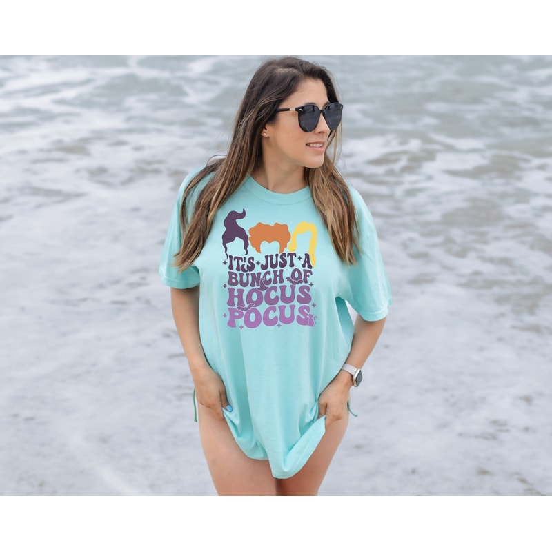 Comfort ColorsĀ® It's Just a Bunch of Hocus Pocus Shirt, Witchy Shirt, Sanderson Sisters Shirt ,Halloween Outfit, Disney Halloween Shirt - 6.jpg
