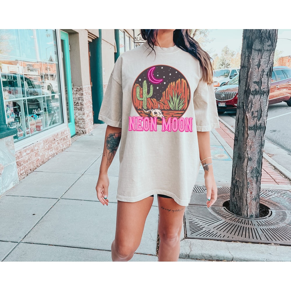 Comfort ColorsĀ® Neon Moon Shirt, Country Music Lover, Classic Country Style, Music Lover Gift, Country Song Shirt, Nostalgic Music Shirt - 1.jpg