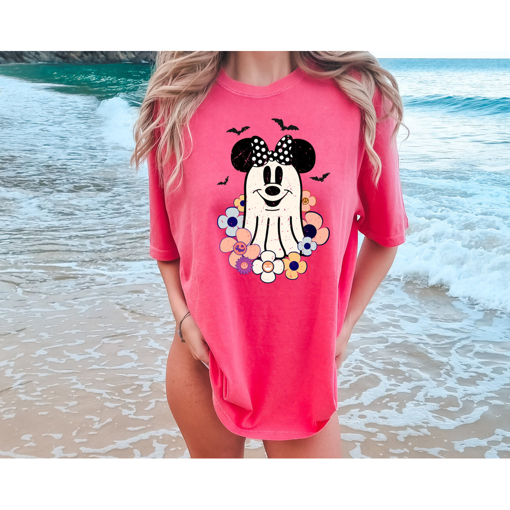 Comfort Colors® Retro Floral Minnie Ghost Halloween Shirt, Floral Minnie Halloween Shirt, Disney Halloween Shirt, Vintage Minnie Ghost Shirt - 6.jpg