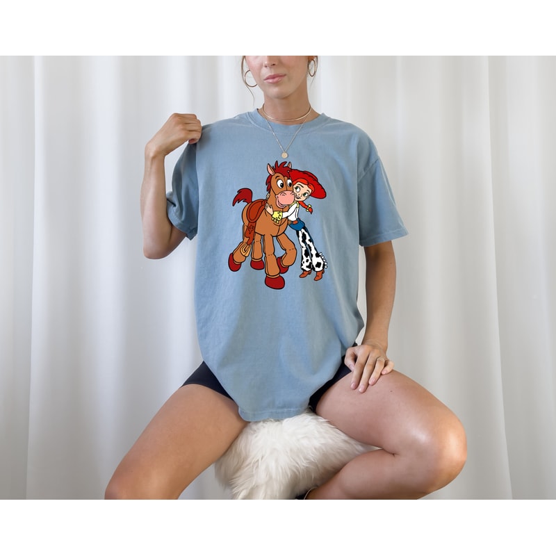 Comfort ColorsĀ® Retro Toy Story Shirt, Jessie and Bullseye Tee, Disney Trip Shirt, Family Vacation Tee, Pixar Lover Gift, Cartoon Lover Tee - 4.jpg