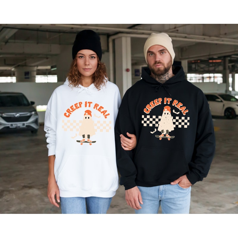 Creep It Real Halloween Sweatshirt, Fall Season Hoodie, Spooky Season Ghost Lover Sweatshirt, Halloween Party Hoodie, Creepy Cute Sweatshirt - 2.jpg
